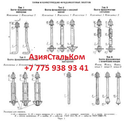 Анкерные болты в Казахстане по ГОСТу 24379.1-2012 - main
